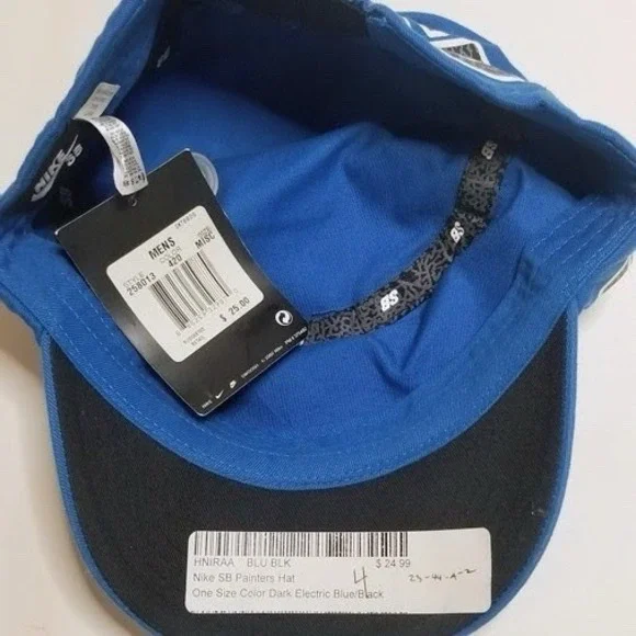 Rare Vintage NIKE SB Big Logo Stretch Fit Painters Hat Cap Y2K New NWT Cement - Picture 8 of 10